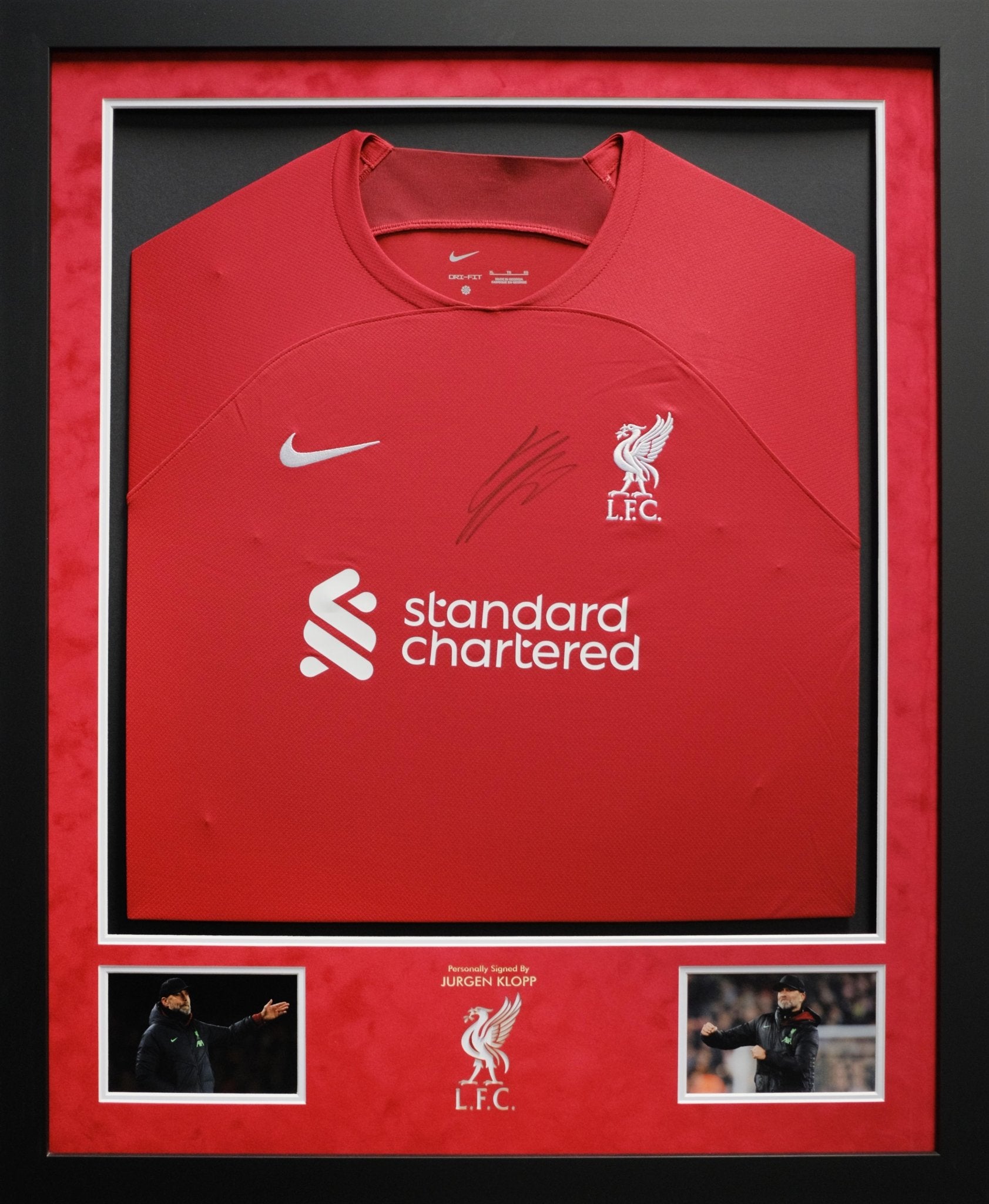 Jurgen Klopp signed shirt Liverpool F.C. - Memorabilia Framers Shop